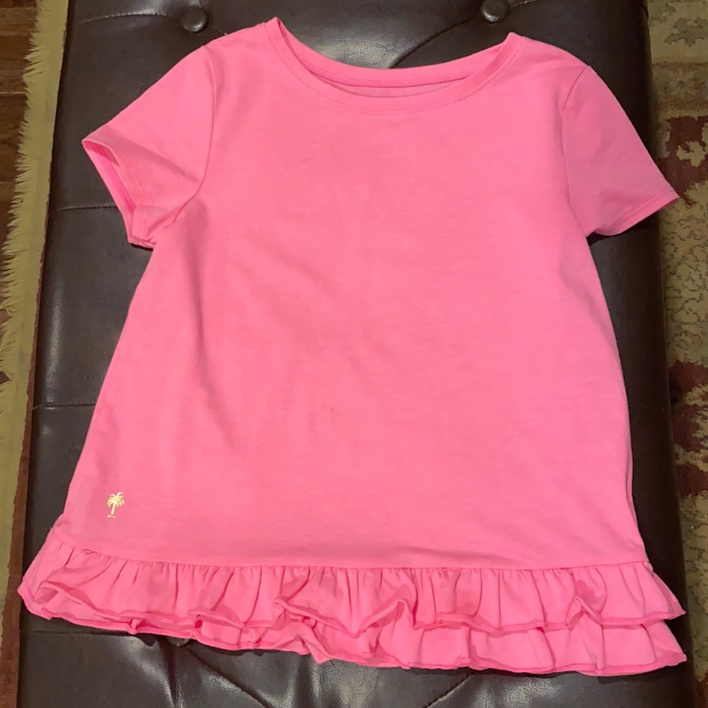 EUC. Lilly Pulitzer pink shirt.  Size Large 8/10.